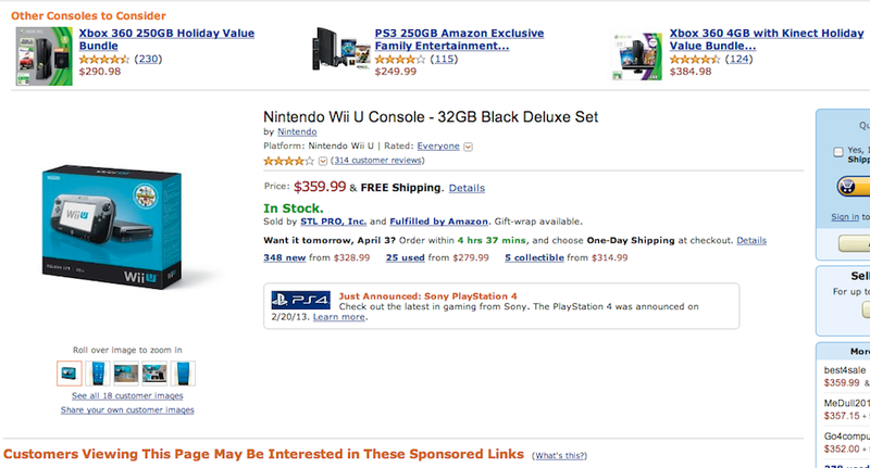 Illustration for article titled Oh Wow, Amazon Really Hates Nintendo Consoles